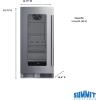 imageSummit 15 BuiltIn Beverage Center Shallow 18 Depth Refrigerator Commercially Approved Stainless Steel  SDHG1533Stainless Steel