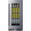 imageSummit 15 BuiltIn Beverage Center Shallow 18 Depth Refrigerator Commercially Approved Stainless Steel  SDHG1533Stainless Steel