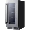 imageSummit 15 BuiltIn Beverage Center Shallow 18 Depth Refrigerator Commercially Approved Stainless Steel  SDHG1533Stainless Steel