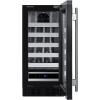 imageSummit 15 Wine Cellar 18 Bottle Capacity 18 cuft BuiltIn Wine Cellar ADA Compliant Shallow Depth Fit Stainless Steel ASDW1522Stainless Steel