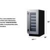 imageSummit 15 Wine Cellar 18 Bottle Capacity 18 cuft BuiltIn Wine Cellar ADA Compliant Shallow Depth Fit Stainless Steel ASDW1522Stainless Steel