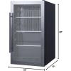 imageSummit 19 Beverage Center 313 cuft Capacity Shallow Depth Outdoor Refrigerator Stainless Steel ampamp Glass SPR488BOS