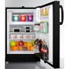 imageSummit 20quot Refrigerator Freezer Builtin Undercounter Fridge 268 cuft Capacity ADA Compliant Black  ALRF49B