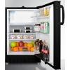 imageSummit 20quot Refrigerator Freezer Builtin Undercounter Fridge 268 cuft Capacity ADA Compliant Black  ALRF49B