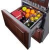 imageSummit 24 Combination Wine Cellar ampamp 2Drawer Refrigerator Dual Zone Wine Cellar 46 Bottle Capacity Panel Ready SWCDAR24PNR Panels not includedPanel Ready
