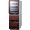 imageSummit 24 Combination Wine Cellar ampamp 2Drawer Refrigerator Dual Zone Wine Cellar 46 Bottle Capacity Panel Ready SWCDAR24PNR Panels not includedPanel Ready