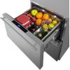 imageSummit 24 Two Drawer Refrigerator Freezer 39 cuft Capacity Stainless Steel Panel Ready Capable SPRF34D Panels not includedStainless Steel