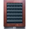 imageSummit 24 Wine Cellar Builtin Wine Cellar Shallow 18 Depth 33 Bottle Capacity Stainless Steel SDHW2442LHD Left Handed Door SwingPanel Ready