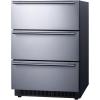 imageSummit 24quot BuiltIn 3Drawer Refrigerator 49 cuft Outdoor Stainless Steel SP6DS3DIndoor