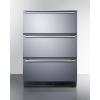 imageSummit 24quot BuiltIn 3Drawer Refrigerator 49 cuft Outdoor Stainless Steel SP6DS3DOutdoor
