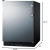 imageSummit 24quot Refrigerator Commercial AllRefrigerator 51 cuft Capacity ADA Compliant FF708BL7SSADALeft Hand Door