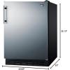 imageSummit 24quot Refrigerator Commercial AllRefrigerator 51 cuft Capacity ADA Compliant FF708BL7SSADARight Hand Door