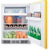 imageSummit 24quot Refrigerator Freezer Undercounter Fridge 504 cuft Capacity ADA Compliant ENERGY STAR Yellow  BRF611WHYADA