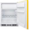 imageSummit 24quot Refrigerator Freezer Undercounter Fridge 504 cuft Capacity ADA Compliant ENERGY STAR Yellow  BRF611WHYADA