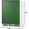 imageSummit 24quot Refrigerator Freezer Undercounter Fridge 51 cuft Capacity ADA Compliant ENERGYSTAR Green  BRF611WHGADA