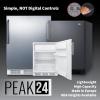 imageSummit 24quot Refrigerator Peak24 Undercounter Fridge 55 cuft Capacity White  FF61W