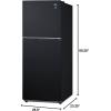 imageSummit 24quot Refrigerator Refrigerator  Freezer Energy Star Black  FF1087BBlack