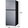 imageSummit 24quot Refrigerator Refrigerator  Freezer With Ice Maker Black FF1087BIMStainless Steel