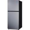 imageSummit 24quot Refrigerator Refrigerator  Freezer With Ice Maker Black FF1087BIMStainless Steel