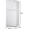 imageSummit 24quot Refrigerator Refrigerator  Freezer With Ice Maker Black FF1087BIMWhite