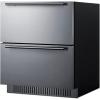 imageSummit 27 Two Drawer Refrigerator Outdoor Drawer Refrigerator ADA Compliant 483 cuft Capacity Stainless Steel Panel Ready Capable SPR275OS2DADA Panels not includedStainless Steel