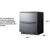 imageSummit 27 Two Drawer Refrigerator Outdoor Drawer Refrigerator ADA Compliant 483 cuft Capacity Stainless Steel Panel Ready Capable SPR275OS2DADA Panels not includedStainless Steel