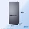 imageSummit 28quot Bottom Freezer Refrigerator Refrigerator Freezer Energy Star Stainless Steel  FFBF154SS Right Hand DoorStainless Steel