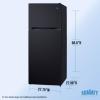 imageSummit 28quot Refrigerator Top Mount Freezer Full Size Energy Star Certified White CTR15SS Stainless Steel Right Hand DoorBlack