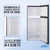 imageSummit 28quot Refrigerator Top Mount Freezer Full Size Energy Star Certified White CTR15SS Stainless Steel Right Hand DoorBlack
