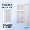 imageSummit 28quot Refrigerator Top Mount Freezer Full Size Energy Star Certified White CTR15SS Stainless Steel Right Hand DoorWhite