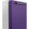imageSummit Appliance BRF611WHPADA 24quot Wide RefrigeratorFreezer Lavender Purple Door Dual Evaporator Cooling Cycle Defrost Interior Light Adjustable Thermostat 51 cuft Capacity ADA Compliant Design