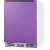 imageSummit Appliance BRF611WHPADA 24quot Wide RefrigeratorFreezer Lavender Purple Door Dual Evaporator Cooling Cycle Defrost Interior Light Adjustable Thermostat 51 cuft Capacity ADA Compliant Design