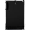 imageSummit 20quot Refrigerator Freezer Builtin Undercounter Fridge 268 cuft Capacity ADA Compliant Black  ALRF49B