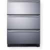 imageSummit 24quot BuiltIn 3Drawer Refrigerator 49 cuft Outdoor Stainless Steel SP6DS3DOutdoor