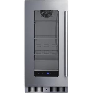 imageSummit 15 BuiltIn Beverage Center Shallow 18 Depth Refrigerator Commercially Approved Stainless Steel  SDHG1533Stainless Steel