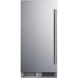 imageSummit 15 Refrigerator 18 cuft Capacity Builtin Refrigerator Undercounter Shallow 18 Depth Stainless Steel SDHR1534LHD Left Handed Door SwingStainless Steel