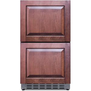 imageSummit 18 Two Drawer Refrigerator 34 cuft Capacity ADA Compliant Stainless Steel Panel Ready Capable ADRD18PNR Panels not includedStainless Steel
