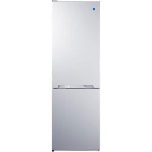 imageSummit 24quot Bottom Freezer Refrigerator Counter Depth Refrigerator Freezer Energy Star Stainless Steel  FFBF124SS Right Hand DoorWhite