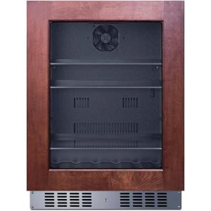 imageSummit 24quot Refrigerator 463 cuft Capacity BuiltIn Refrigerator ADA Compliant Glass Door Panel Ready  AL57GPNR Panel Not IncludedPanel Ready