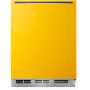 imageSummit 24quot Refrigerator Freezer Undercounter Fridge 504 cuft Capacity ADA Compliant ENERGY STAR Yellow  BRF611WHYADA