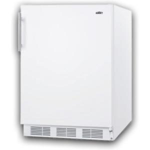imageSummit 24quot Refrigerator Peak24 Undercounter Fridge 55 cuft Capacity White  FF61W