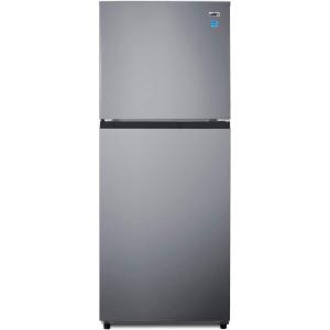 imageSummit 24quot Refrigerator Refrigerator  Freezer With Ice Maker Black FF1087BIMStainless Steel