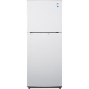 imageSummit 24quot Refrigerator Refrigerator  Freezer With Ice Maker Black FF1087BIMWhite