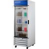 imageAccucold ACR261LH Healthcare 30quot Wide Refrigerator 2134 cuft Capacity HighLow Temperature Alarm LED Lighting TAA Compliant Glass Door Selfclosing Factory Installed Lock Casters Included