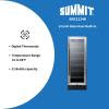 imageSummit 12 Glass Door BuiltIn Wine Cellar 21 Bottle Wine Refrigerator SWC1224BStainless Steel