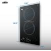 imageSummit 12quot 2 Burner Electric Cooktop 115 Volt Radiant Cooktop ADA Compliant Black CR2110BBlack