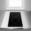 imageSummit 12quot 2 Burner Electric Cooktop 115 Volt Radiant Cooktop ADA Compliant Black CR2B15T1B Safety Automatic ShutoffBlack