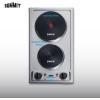 imageSummit 12quot 2 Burner Electric Cooktop 115 Volt Solid Disk Cooktop ADA compliant Stainless Steel Cast Iron CSD2B115230V