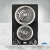 imageSummit 12quot 2 Burner Electric Cooktop 230V Radiant Cooktop Coil Elements Made in the USA White CCE225WHBlack