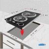 imageSummit 12quot 2 Burner Electric Cooktop 230V Radiant Cooktop Coil Elements Made in the USA White CCE225WHBlack